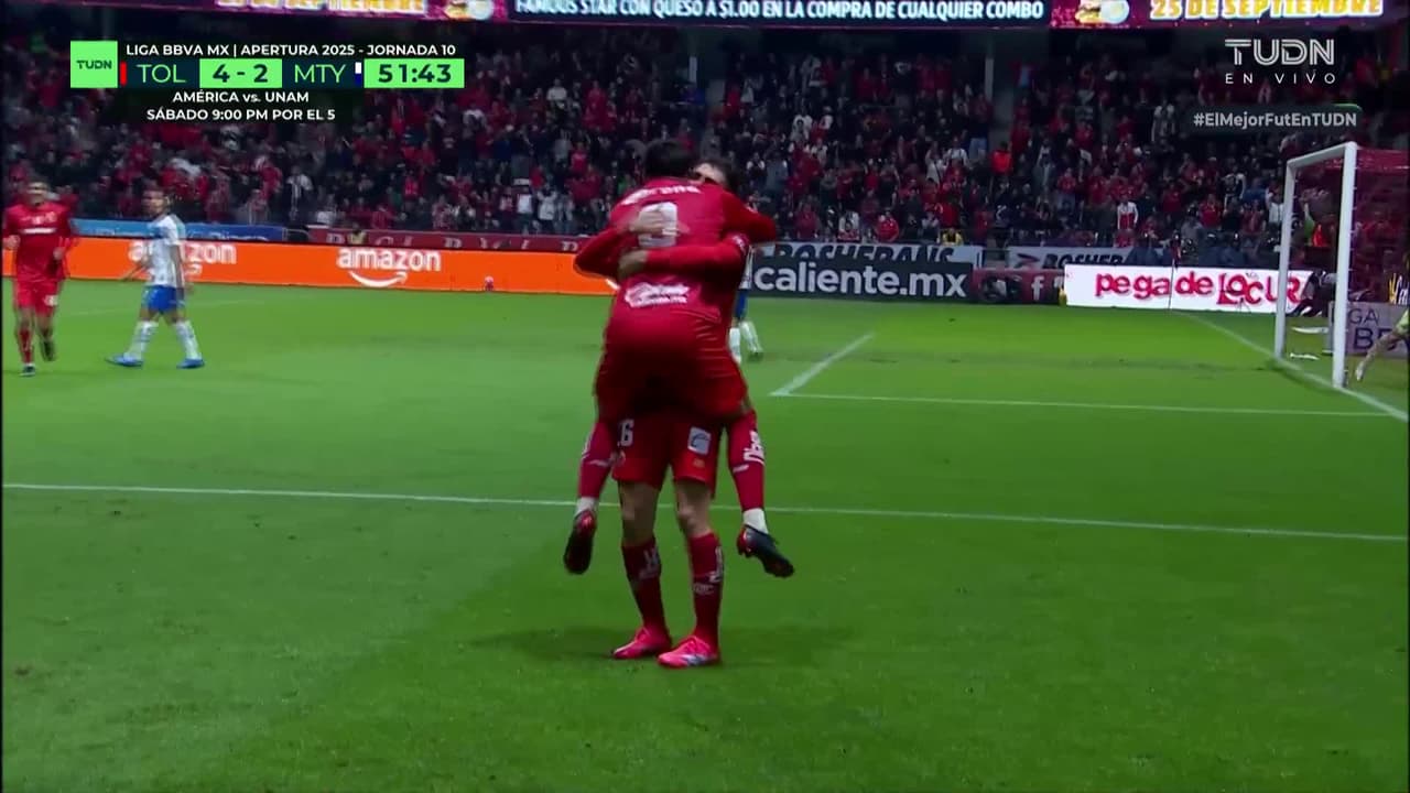 ¡Hat trick de Paulinho! El portugués anota el quinto para Toluca