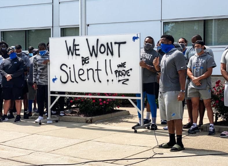 Detroit Lions cancelan práctica por caso Jacob Blake