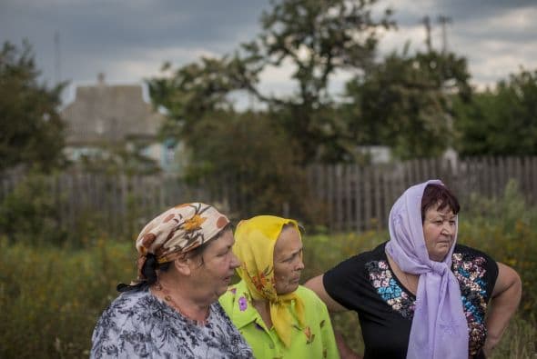 Entre rezos y lágrimas, los vecinos de Grabovo recordaron a las víctimas del Malaysia en u