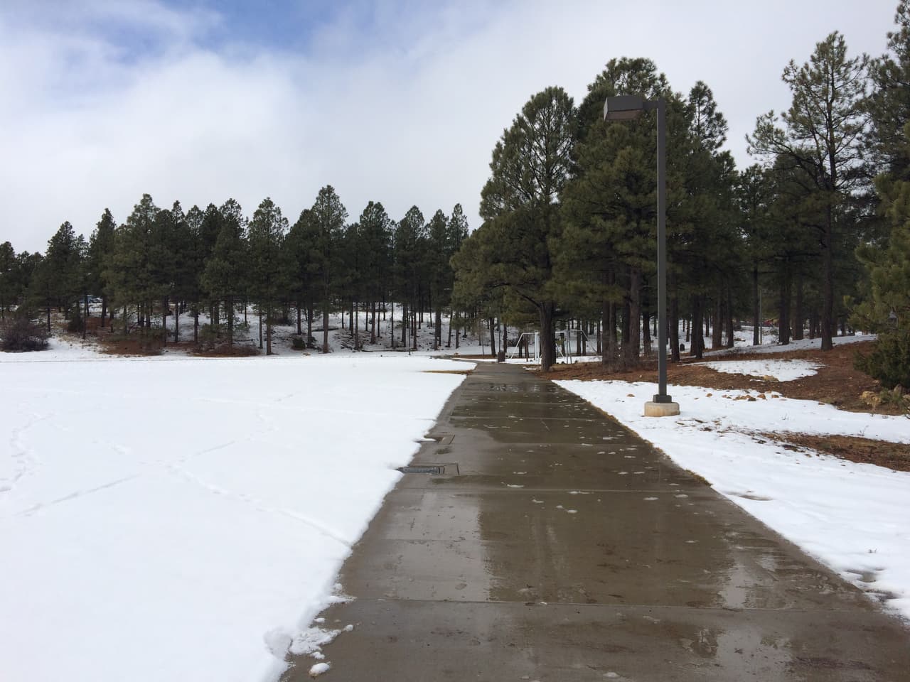 Las tormentas han dejado cubierto de nieve el norte de Arizona, desde Flagstaff hasta la zona de Monument Valley.