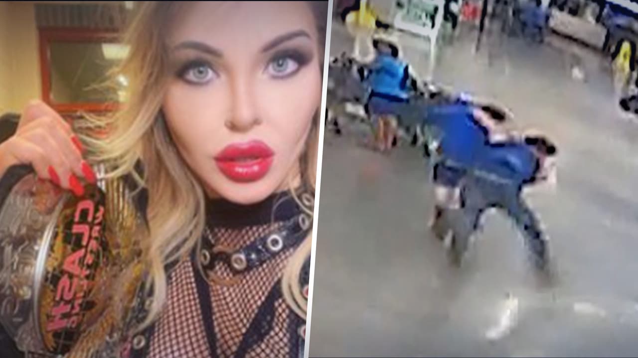 Luchadores de NWA persiguen a ladrón desde un aeropuerto y lo enfrentan en un Walmart