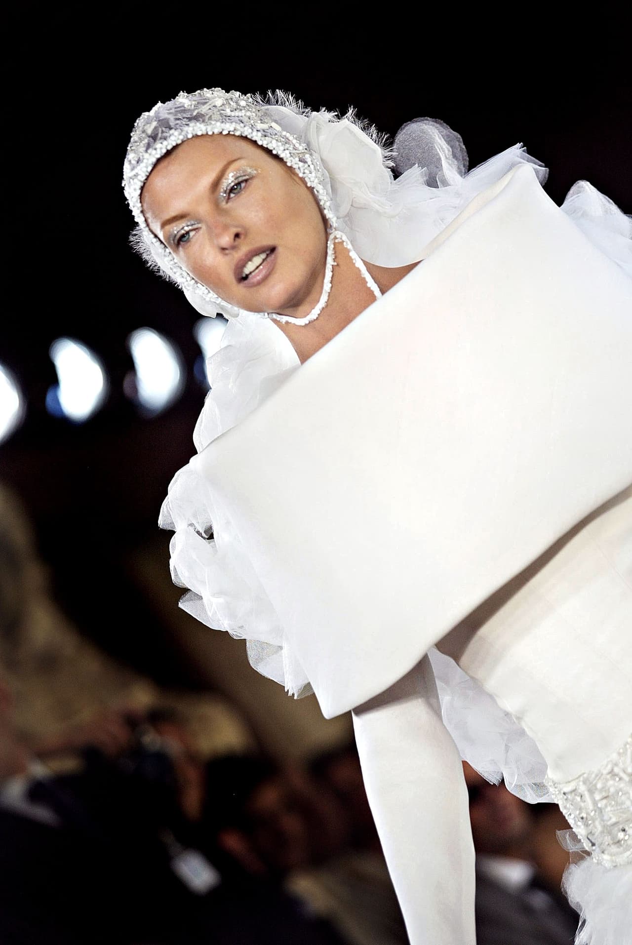 Aquí en 2003, durante una pasarela para Chanel.