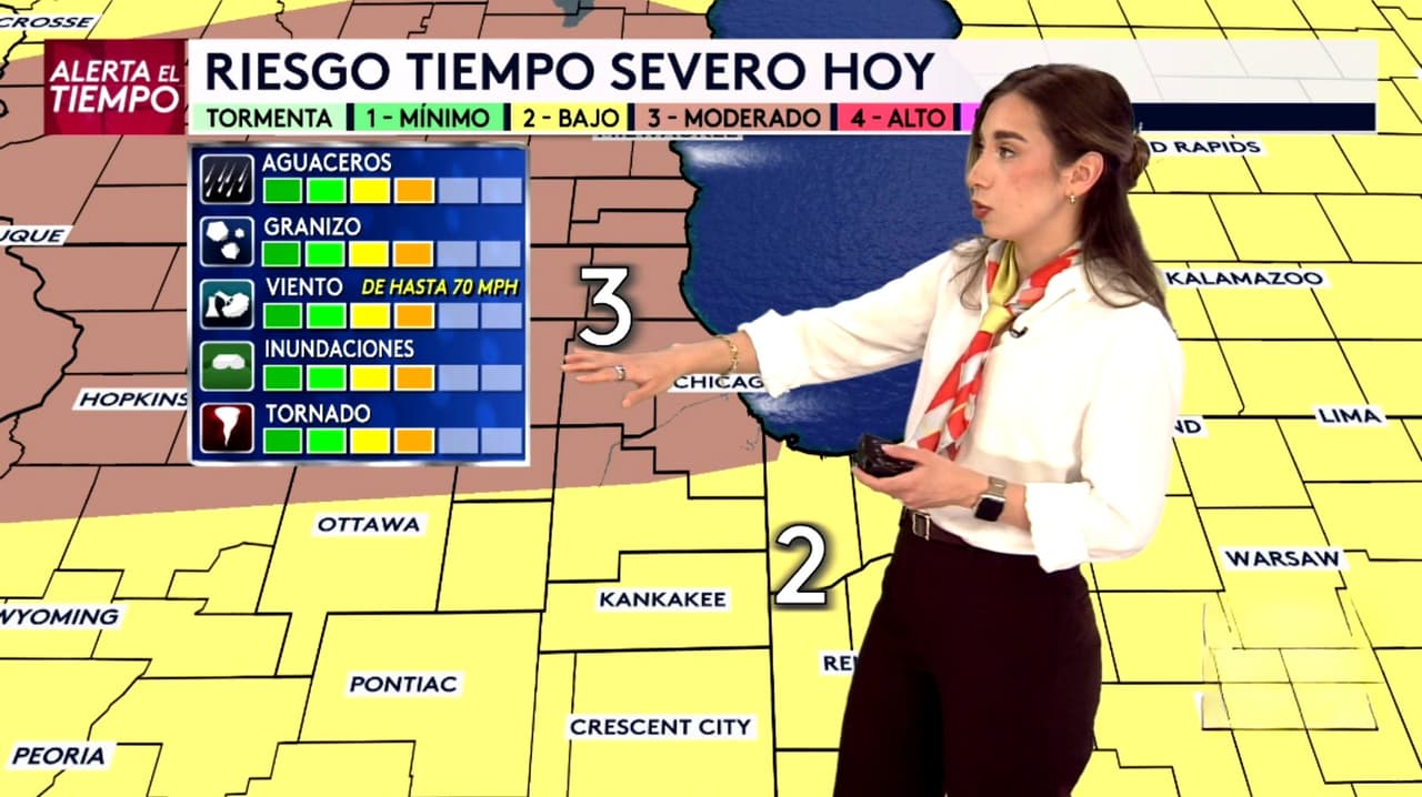 Pronóstico del tiempo hoy en Chicago: Tormentas severas por la tarde; el termómetro alcanzará 80 °F