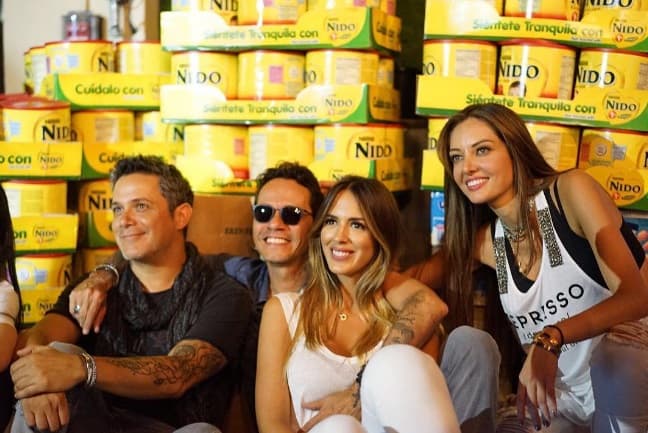 Marc Anthony, Shannon de Lima, Alejandro Sanz y la presentadora Patricia Zavala, unieron esfuerzos en pro de la campaña llamada 'Comparte por Una Vida', la cual busca llevar comida a los niños de los hospitales en Venzuela.