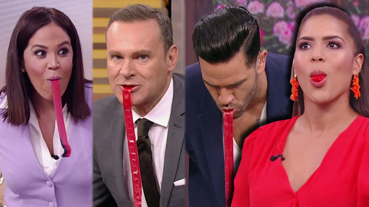 Nosotros no podíamos quedarnos fuera del 
<a href="https://www.univision.com/shows/despierta-america/este-reto-viral-esta-buenisimo-y-karla-lo-comprobo-aunque-perdio-ante-la-rapidez-de-francisca-video">reto viral</a> de quién se comía más rápido un rollo de 'Fruit by the Foot', y además de buenísimo estuvo bien divertido.