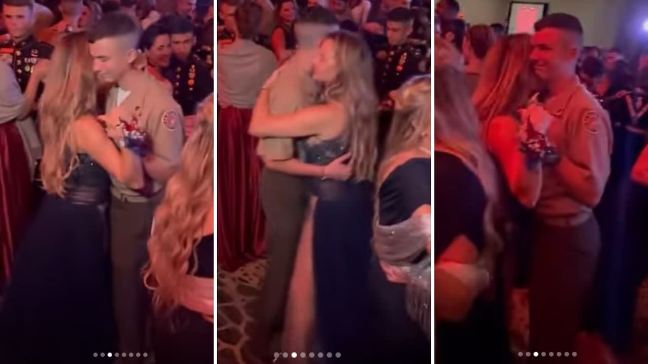 Michelle Vieth bailó con su hijo Leandro.