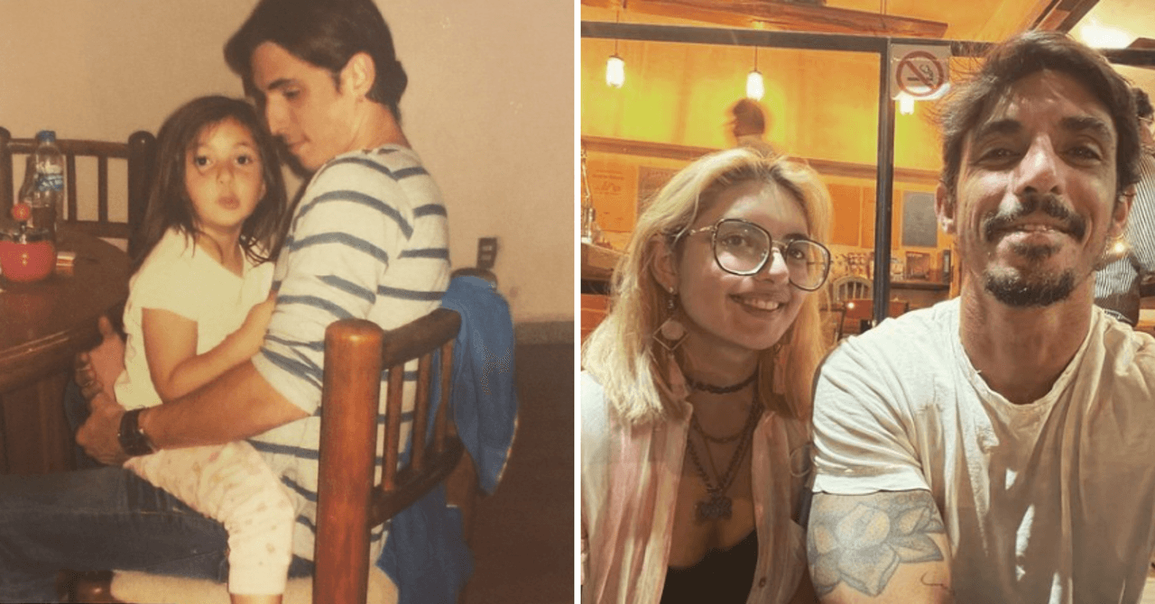 Alberto Guerra y su hija