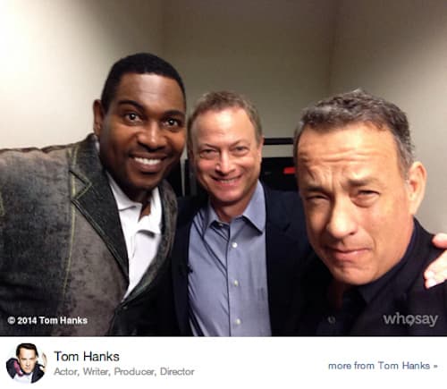 Hanks publicó una foto de su reencuentro de 2014, 20 años después del estreno de la cinta.