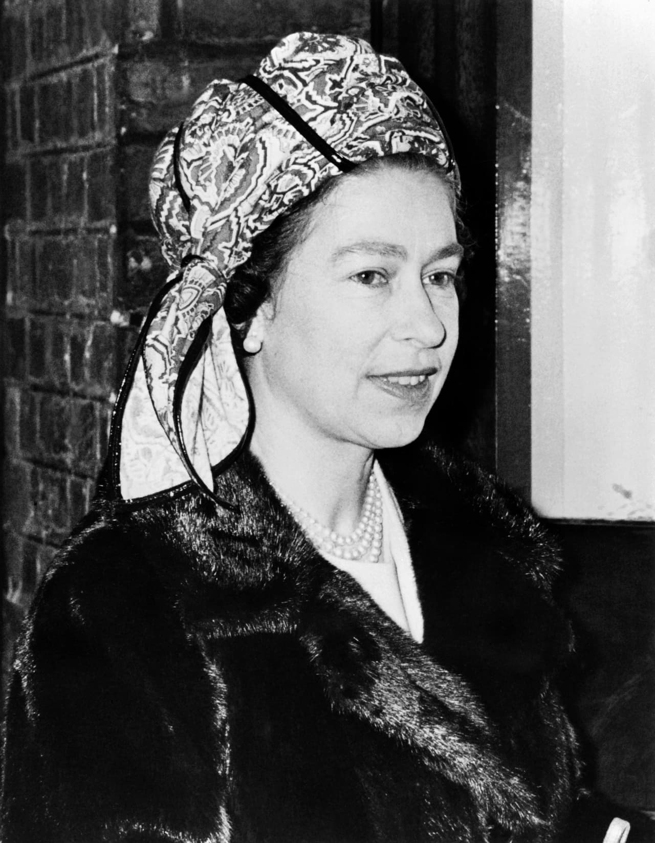 La Reina Isabel en diciembre de 1972.