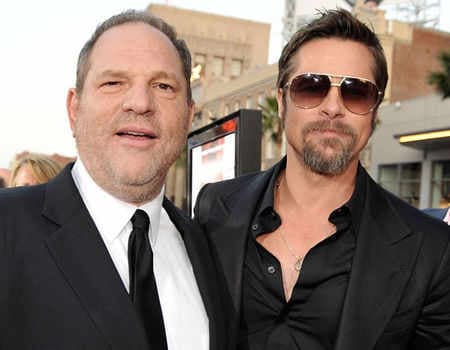 Brad Pitt dijo que en 1995, él buscó a Weinstein para reclamarle que hubiera acosado a su entonces prometida, Gwyneth Paltrow, y le exigió que se mantuviera alejado de ella. Sin embargo, no habló nunca de lo que sabía ni hizo denuncia alguna y de hecho colaboró con Miramax en algunos proyectos, con pleno conocimiento del comportamiento del magnate.