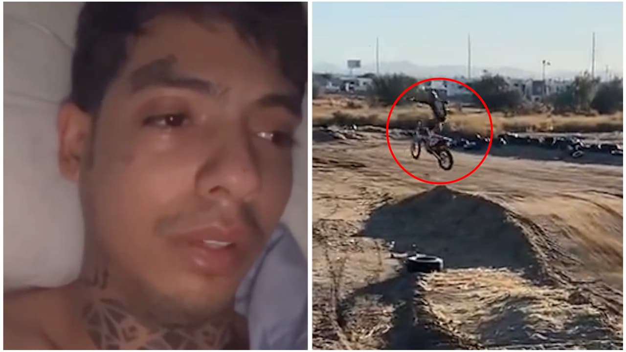 Natanael Cano rompe en llanto al contar cómo se accidentó en moto: "No tenía que pasar eso"