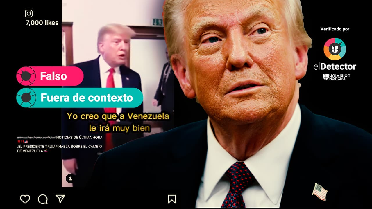 Ese video en el que Trump dice que “a Venezuela le irá muy bien” NO es actual: está fuera de contexto