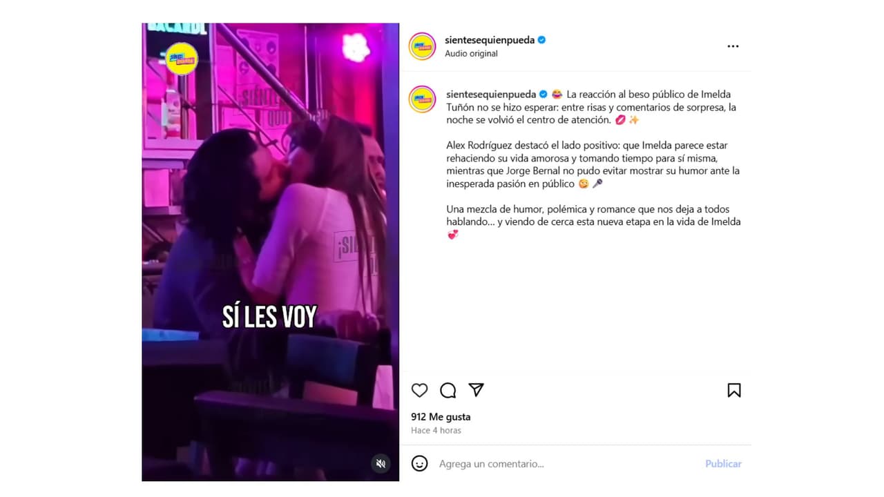 Así captaron a Imelda Tuñón con misterioso galán.