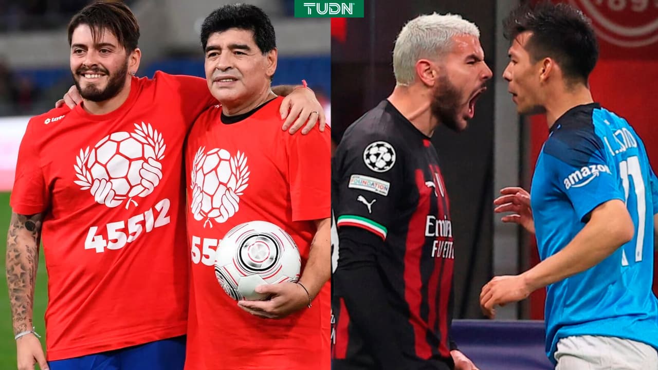 Hijo de Maradona defiende al 'Chucky' Lozano de Theo Hernández