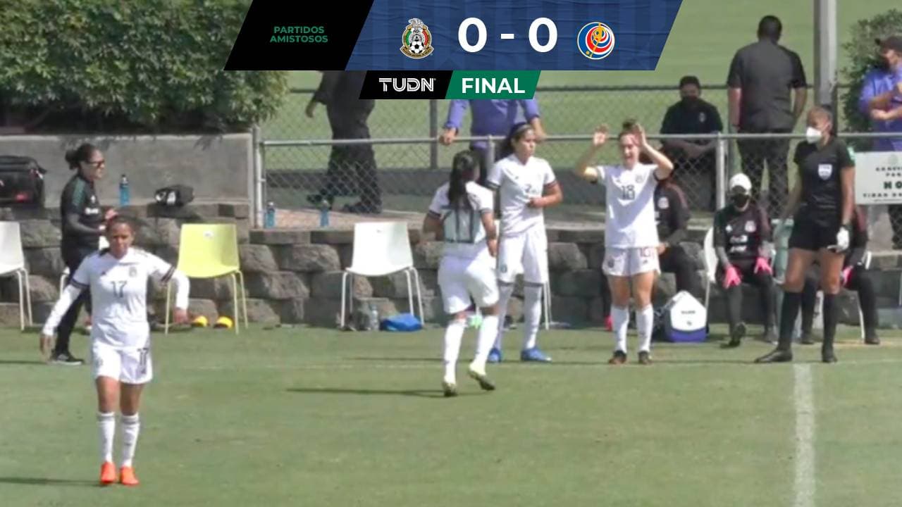 Selección Mexicana Femenil 0-0 Costa Rica, partido amistoso. Goles, resultado y resumen