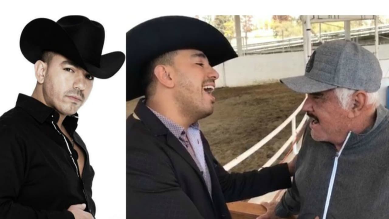 Fer Cazador cumple un sueño: conoció a Vicente Fernández (y hasta cantó con él)