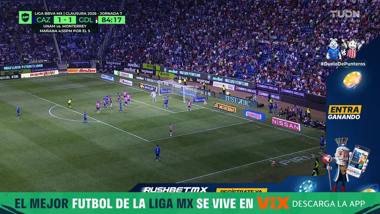 ¡La locura en el Cuauhtémoc! Charly Rodríguez marca el gol de la victoria para Cruz Azul