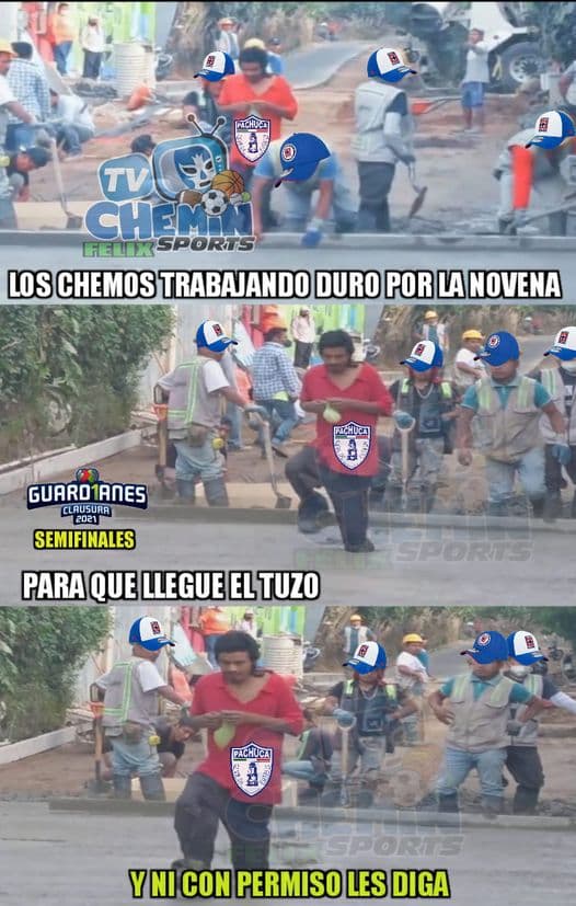 Puebla queda casi noquedo por los memes, mientras que Pachuca y Cruz Azul salen con los mismo daños.