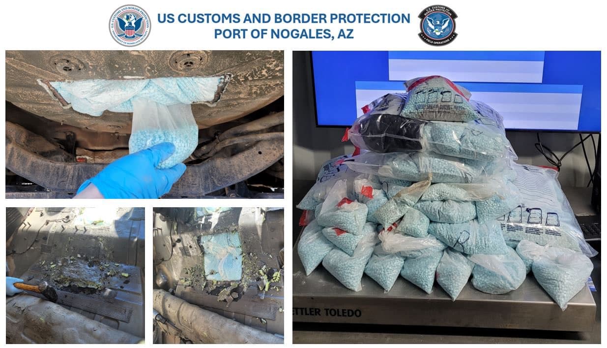 Esto, 
<b>dentro de las llantas de repuesto o en collares adheridos a los neumáticos</b> de los vehículos.