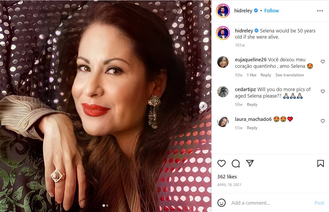 Así se vería Selena Quintanilla, según la inteligencia artificial.