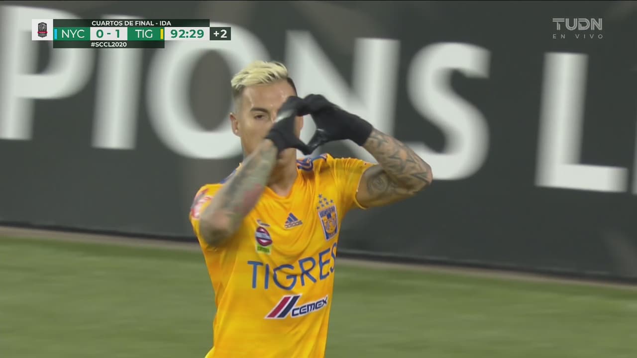 ¡Gol de Tigres! Edu Vargas castiga al New York City en los segundos finales
