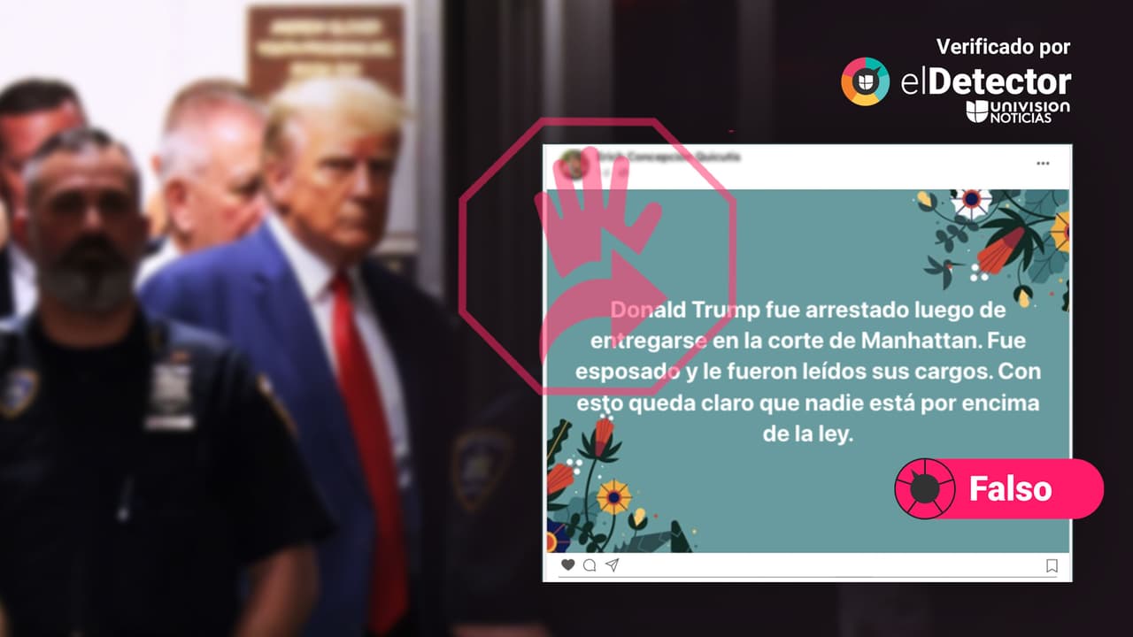 Trump NO fue esposado ni quedó detenido tras su audiencia en Nueva York