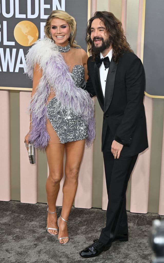 Tal es el caso de la modelo 
<b>Heidi Klum y su esposo Tom Kaulitz</b>, quienes encendieron el lugar al besarse en la alfombra roja de los Golden Globes 2023.
<br>