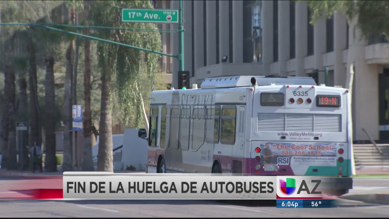 Ponen fin a huelga de choferes en Phoenix