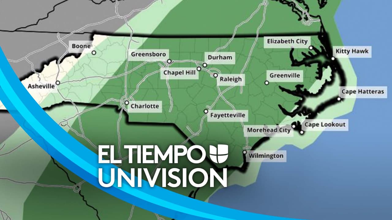 Tormentas podrían dejar vientos dañinos y granizo el martes en Carolina del Norte