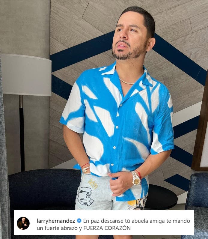 <b>Larry Hernández</b> le envió abrazos a Thalía.