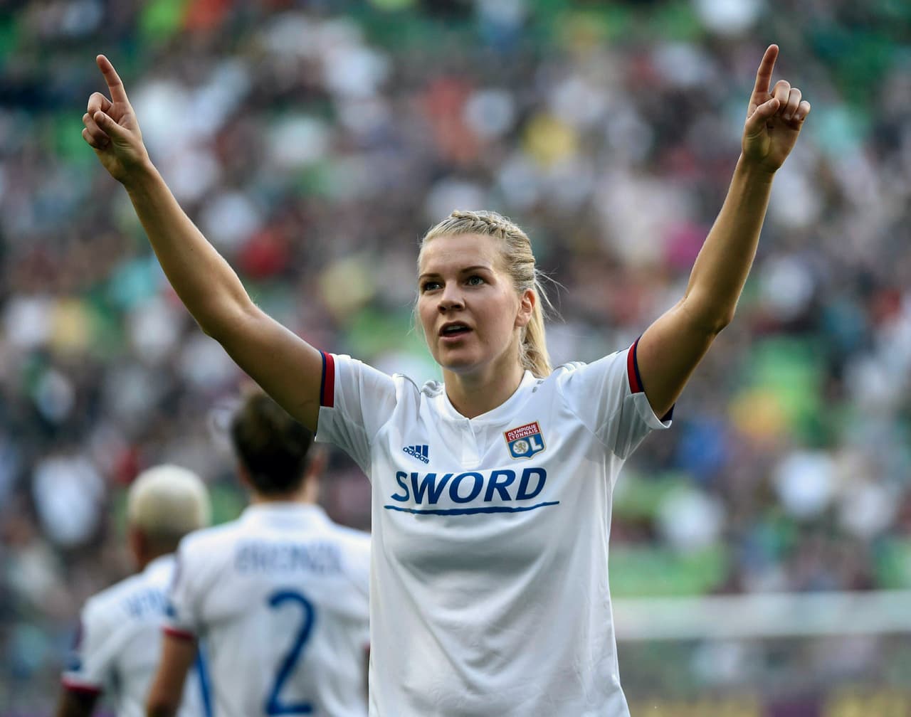 Ada Hegerberg de Lyon. A pesar de no haber participado con la selección de Noruega en el mundial, sigue siendo un astro del futbol y ocupa el lugar número cuatro.