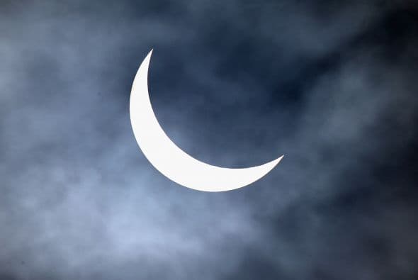 En este punto se trató de un eclipse parcial poco común.
