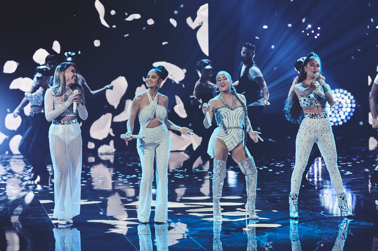 La armonía entre Danna Paola, Natti Natasha, Ally Brooke y Greeicy fue perfecta.