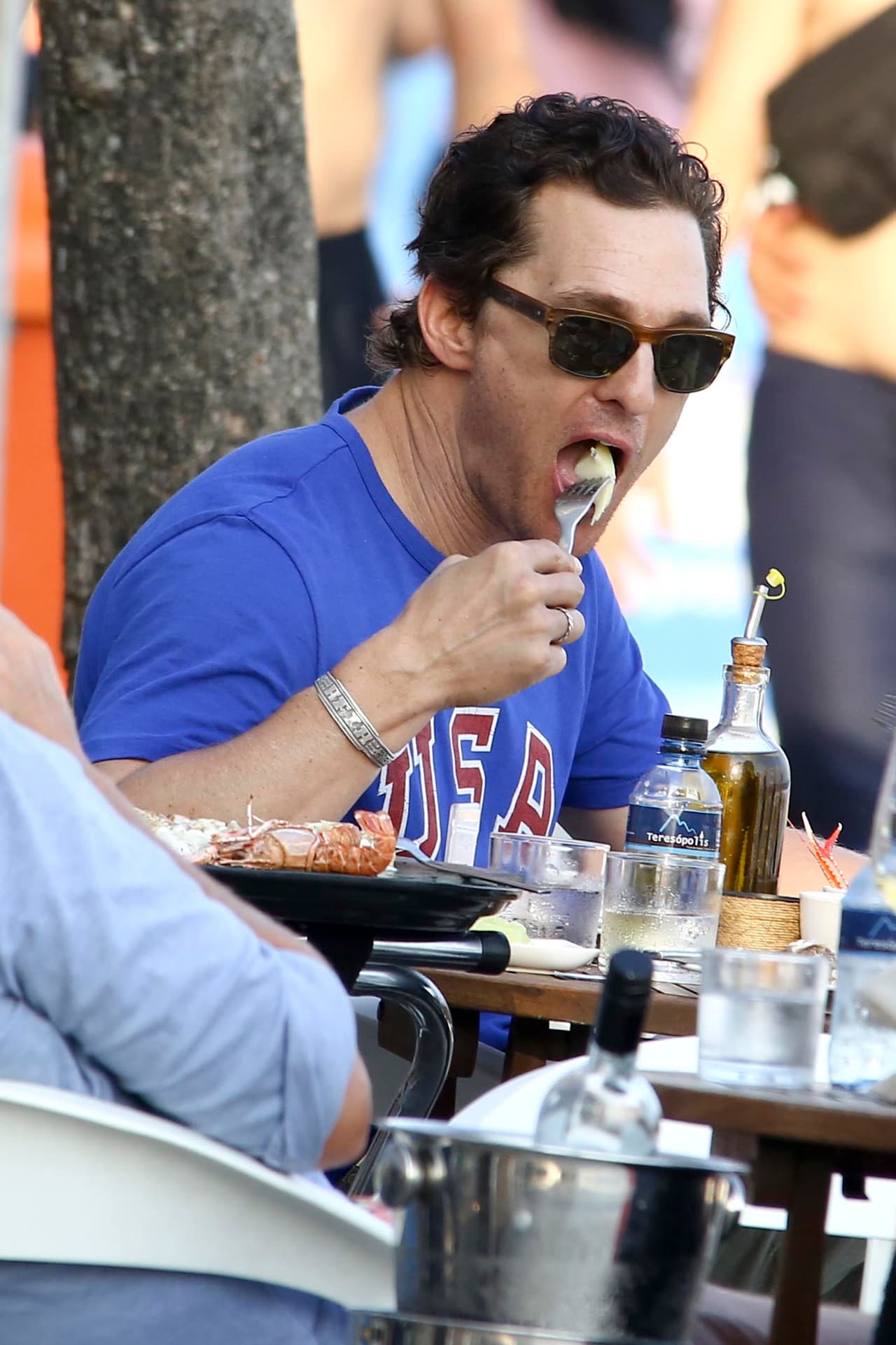 El actor sí que tenía hambre.