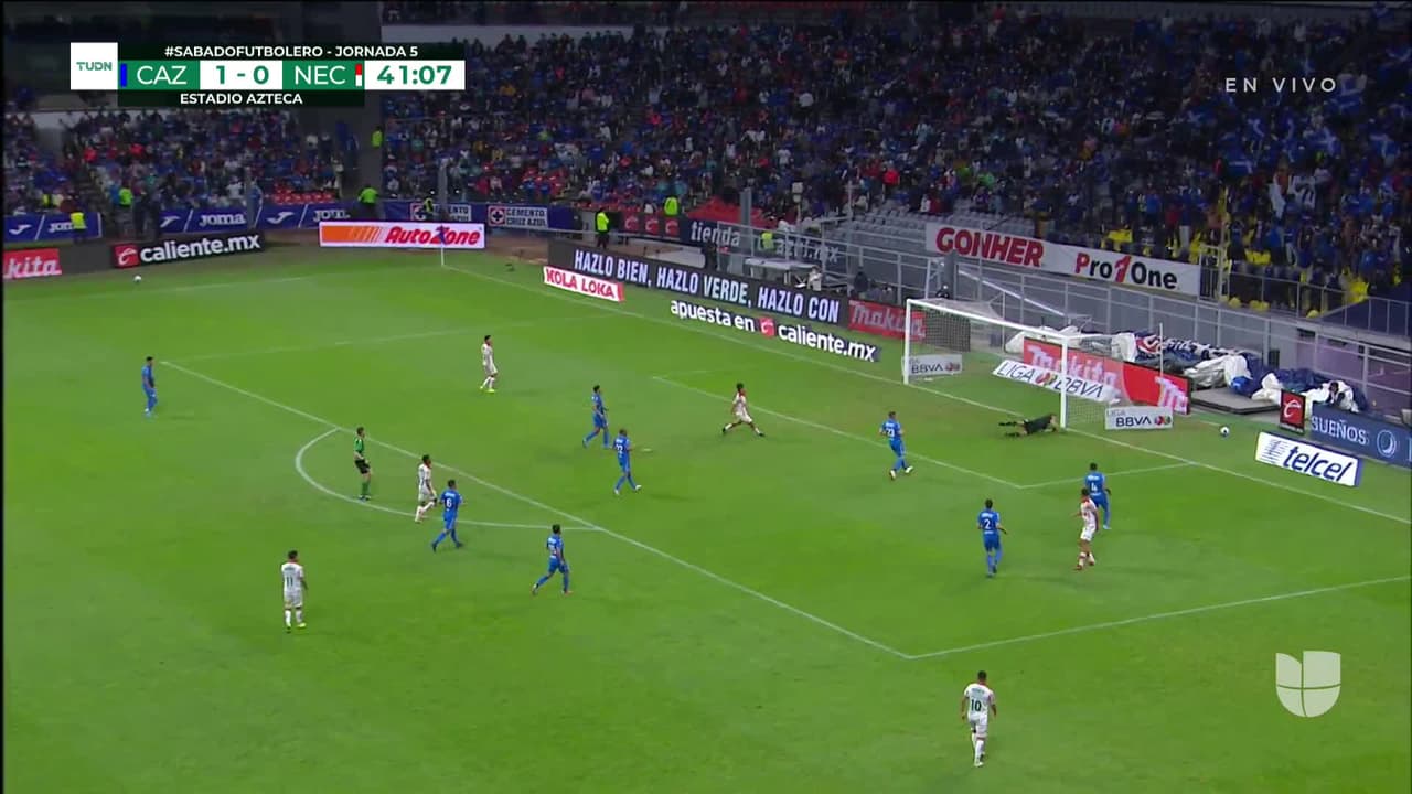 ¡TIRO ATAJADO! disparo por Milton Giménez.