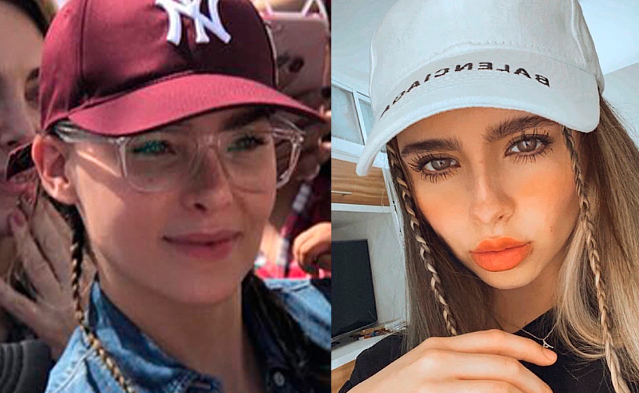 Mientras Belinda tiene el rostro en forma de óvalo, la hermana de Nodal tiene la cara adiamantada.