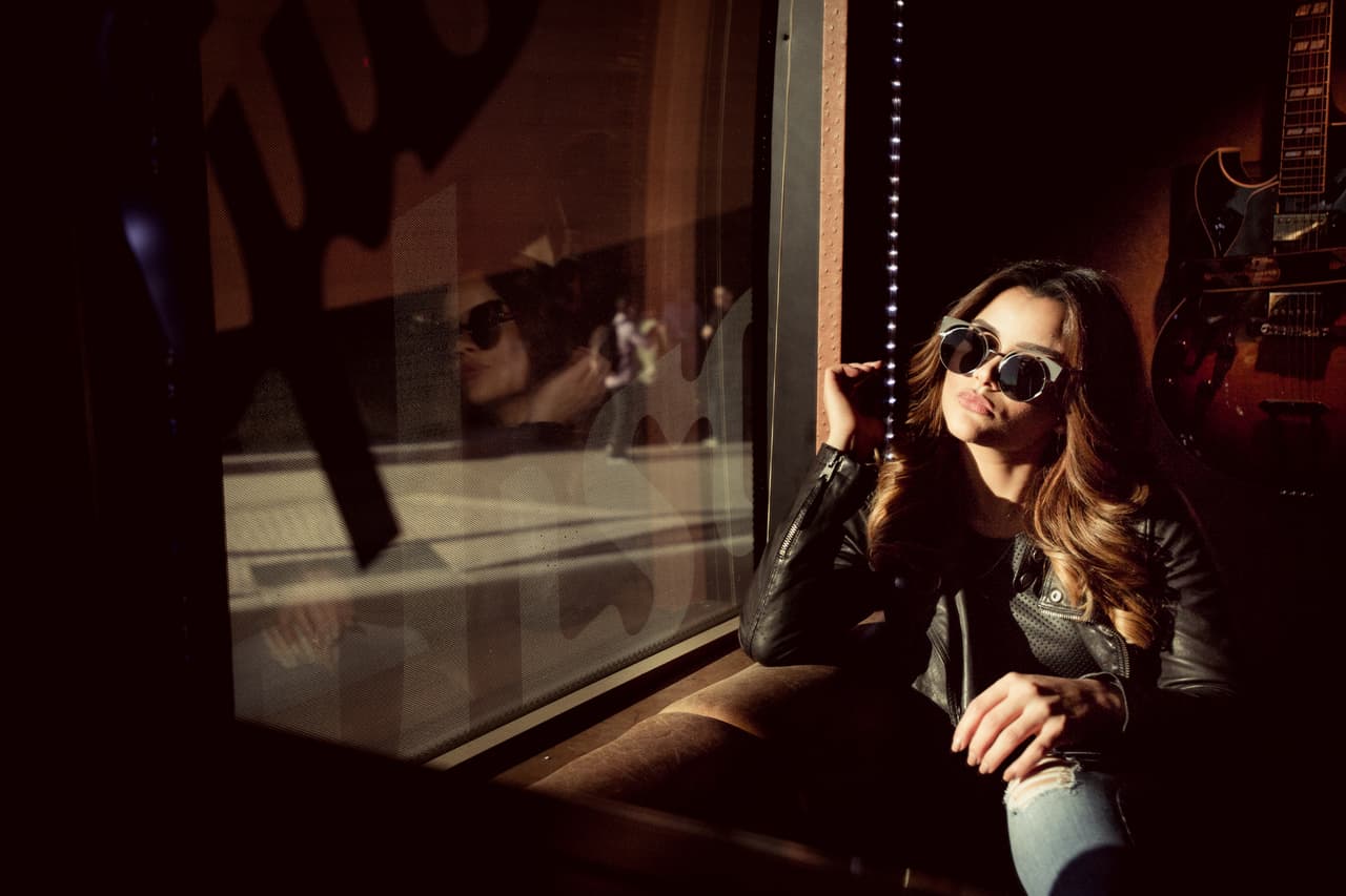 ¿O como front woman de una banda de rock?