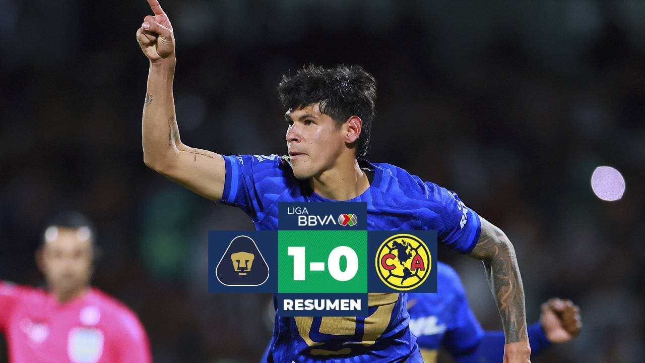 Resumen | Pumas se lleva el Clásico Capitalino de último minuto vs. América