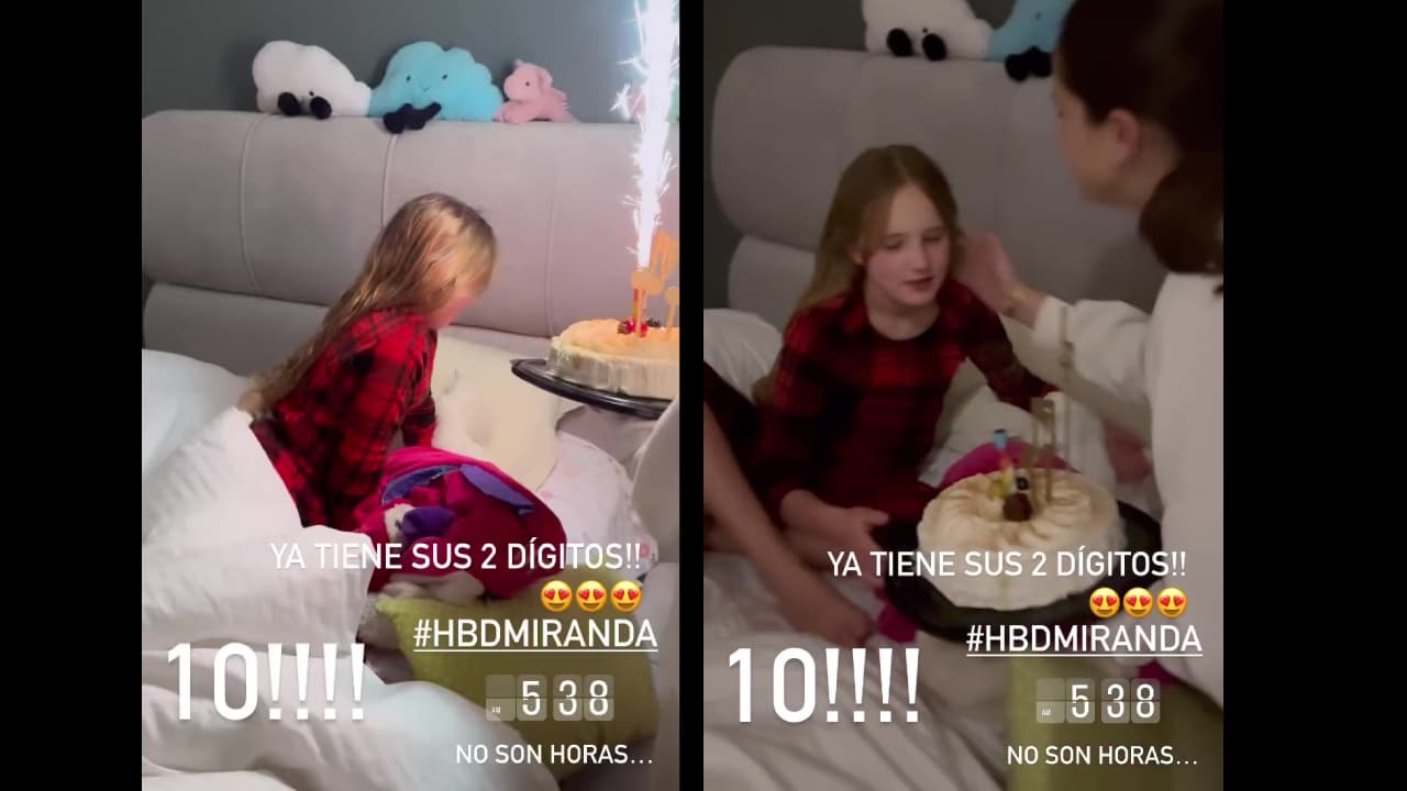 Geraldine Bazán sorprende a su hija por su cumpleaños