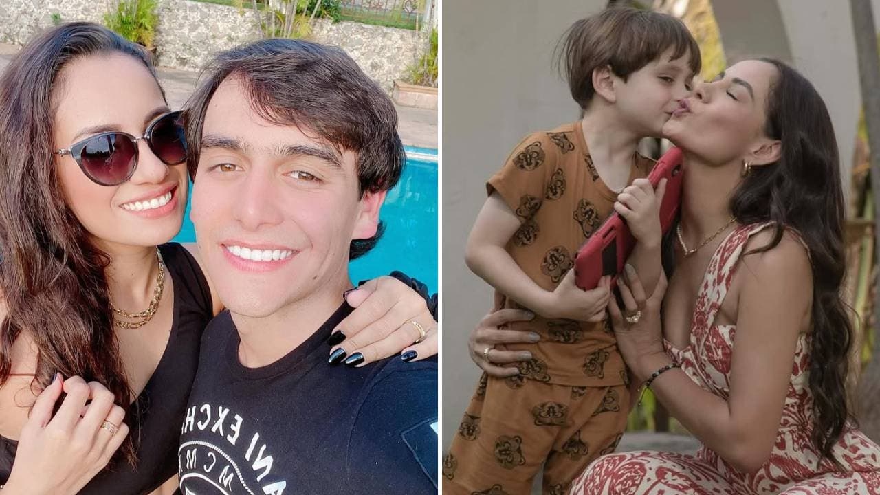 Los hermanos Marcelia y Julián Figueroa, y el pequeño José Julián.