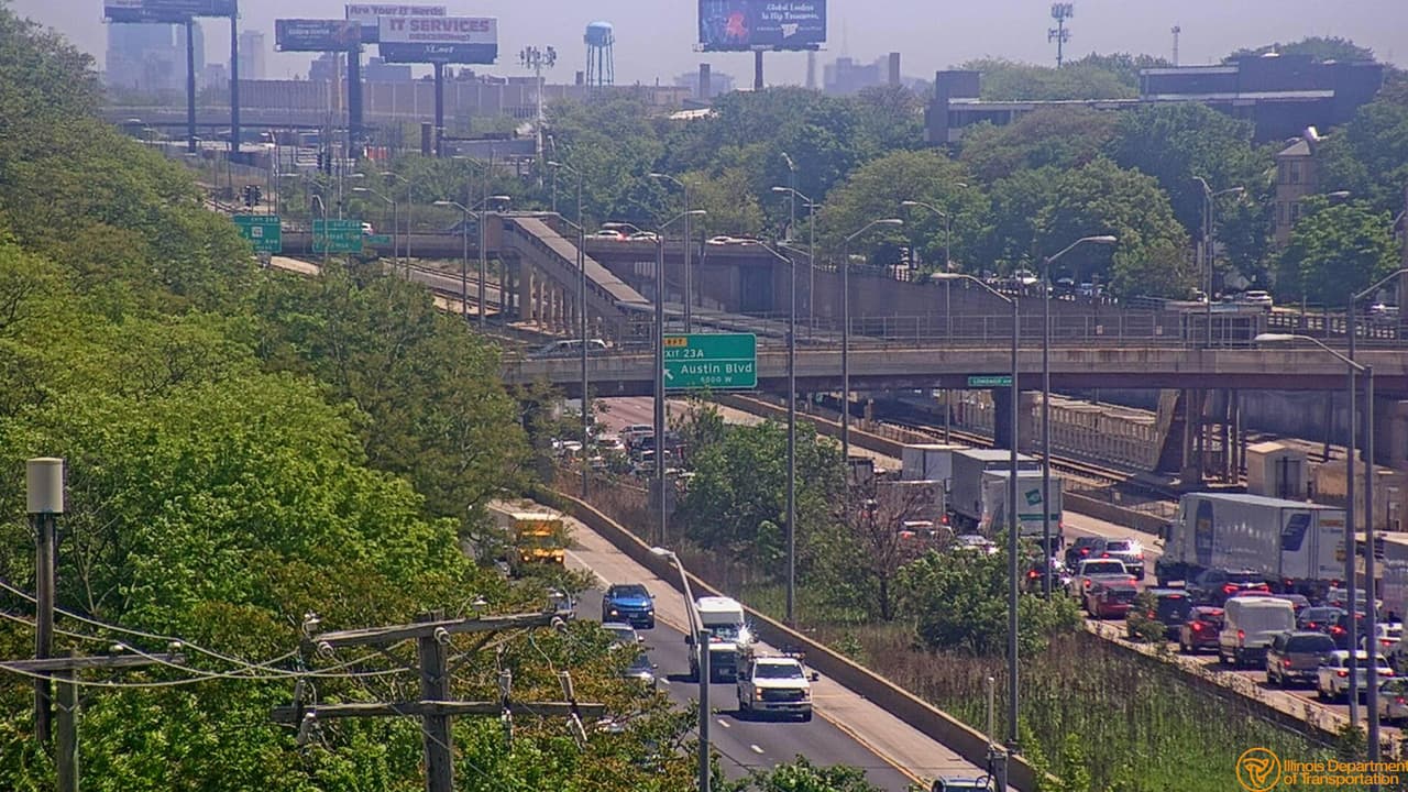 Tiroteo en la autopista Eisenhower: 2 personas resultan heridas tras balacera en la I-290