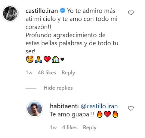 La también cantante respondió el mensaje de amor de su pareja.
<br>