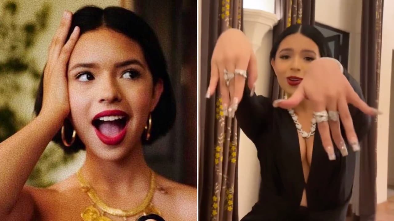 Ángela Aguilar presume su estilo “buchona” y baila con su look entallado: a famosos les encantó