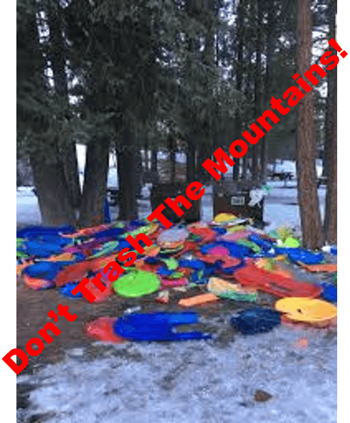 La agencia también recordó a los visitantes que las monta˜nas no necesitan la basura, ni decechos de sus visitantes.