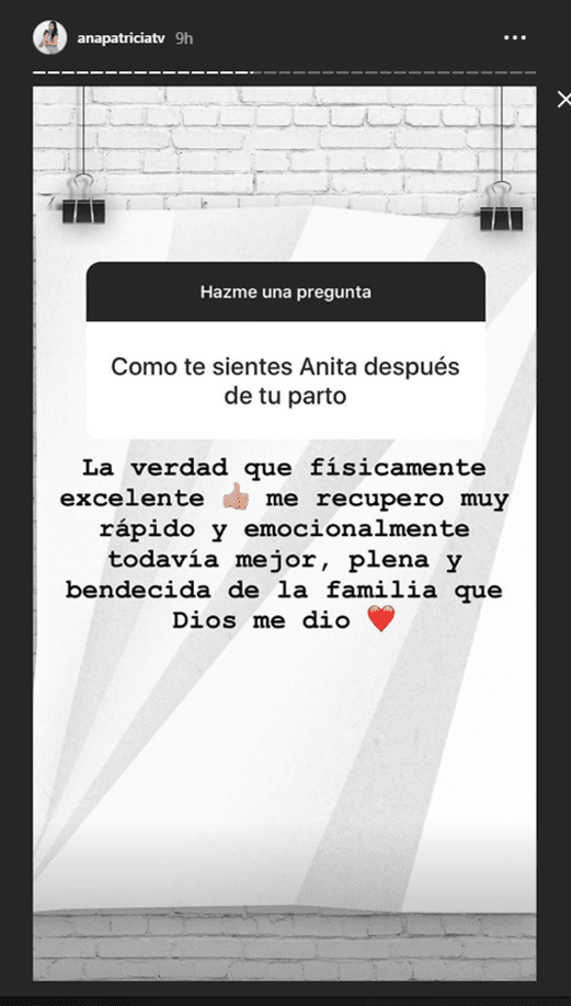 La conductora respondió a preguntas de sus seguidores en Instagram.