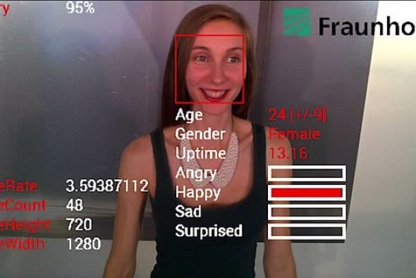 La gente de Fraunhofer Institute desarrollo una app para Google Glass que te permite leer las emociones de la gente.