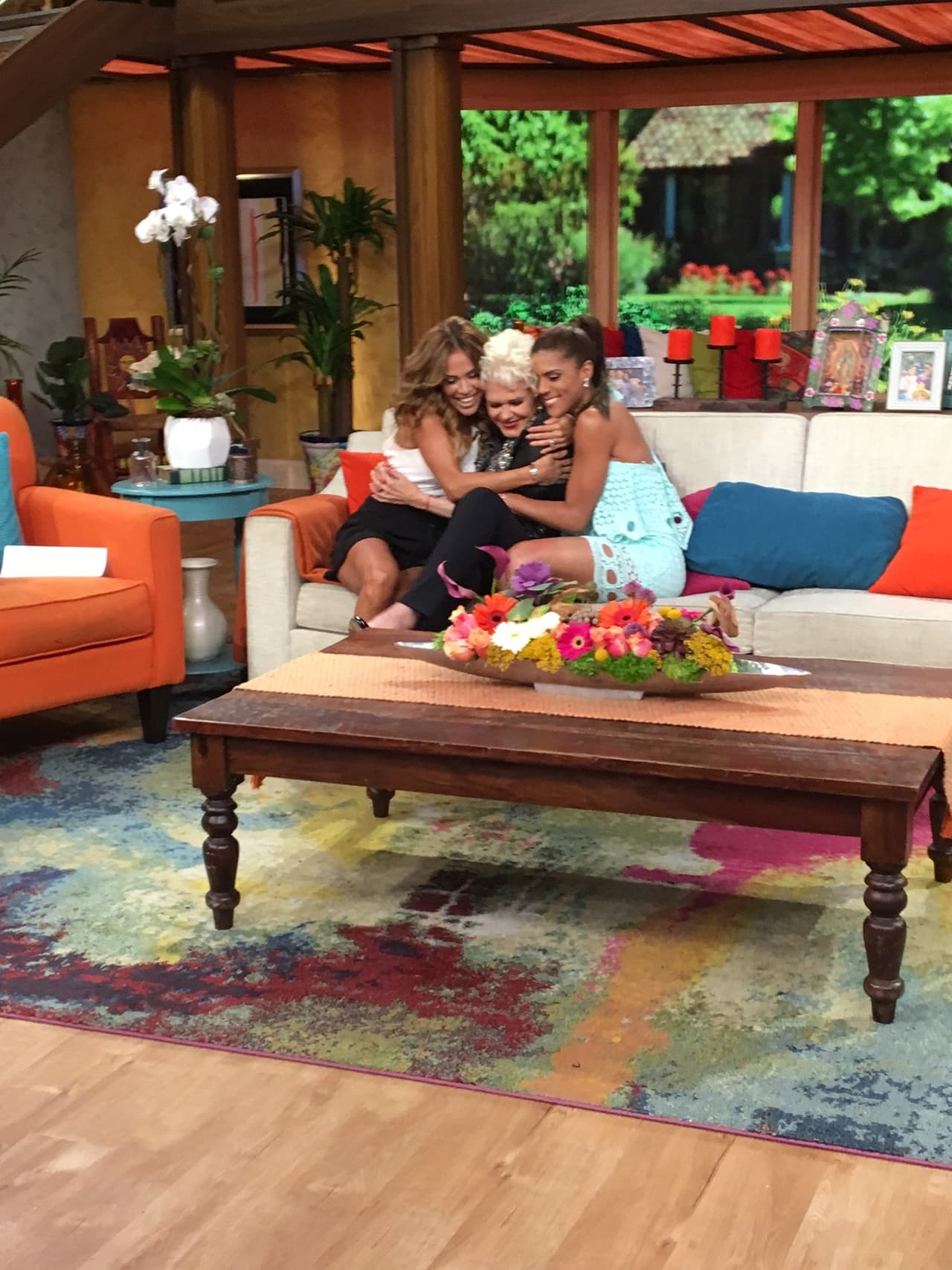 ¡Te queremos! Karla y Francisca no se contenían para mostrar su gran cariño.