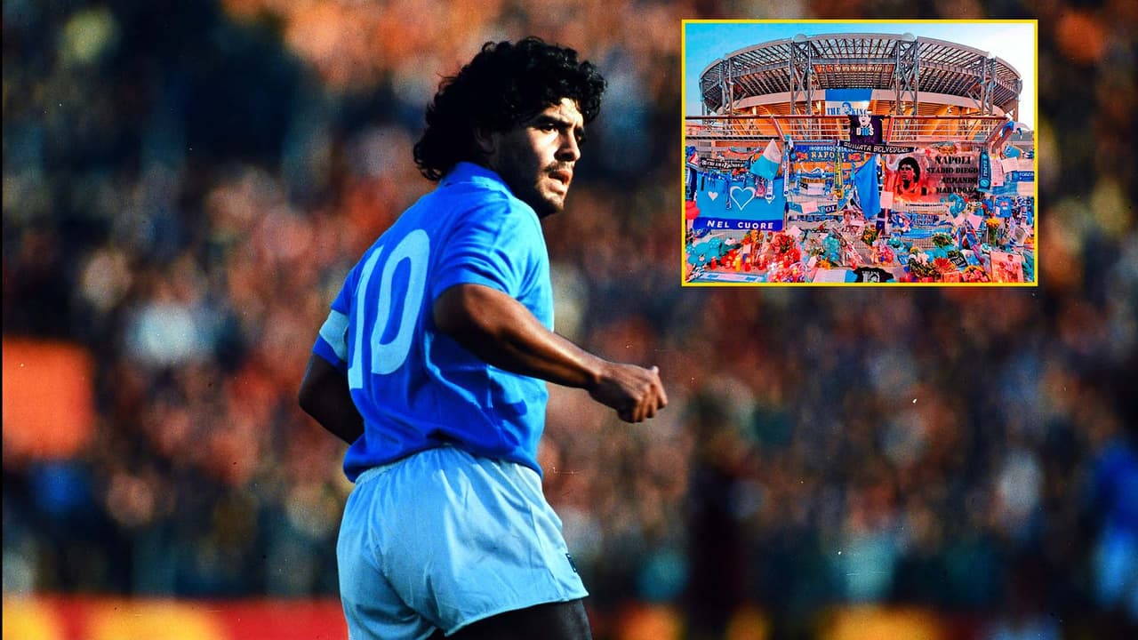 El Nápoli rinde homenaje a Maradona en cuarto aniversario de su muerte