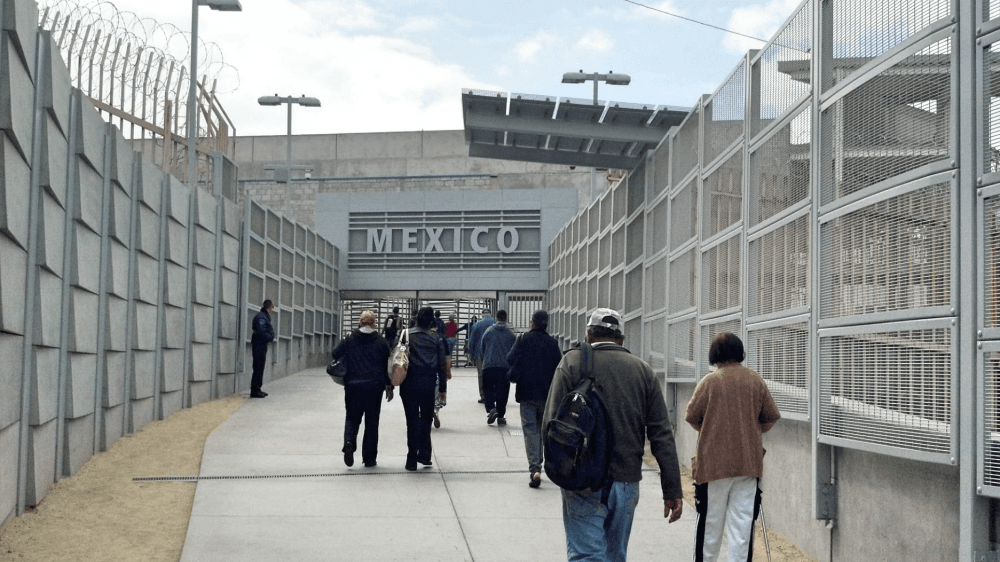 Ingreso peatonal de San Ysidro a Tijuana.