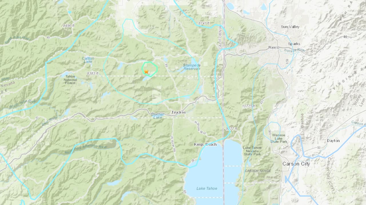 Serie de sismos sacude el área de Truckee; el más grande, de 4.7 grados, se siente en Sacramento